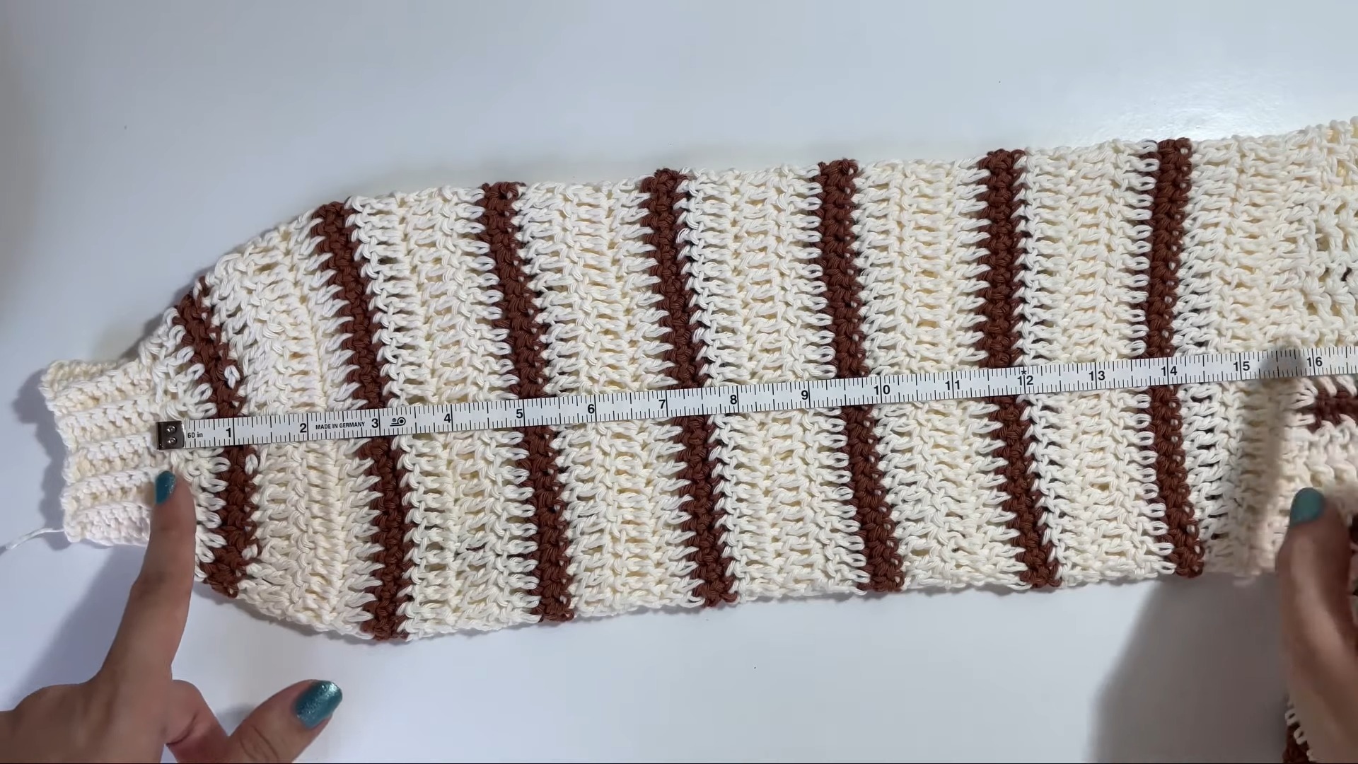 Crochet Striped Cardigan – Customizable, Stylish, and Lightweight Design