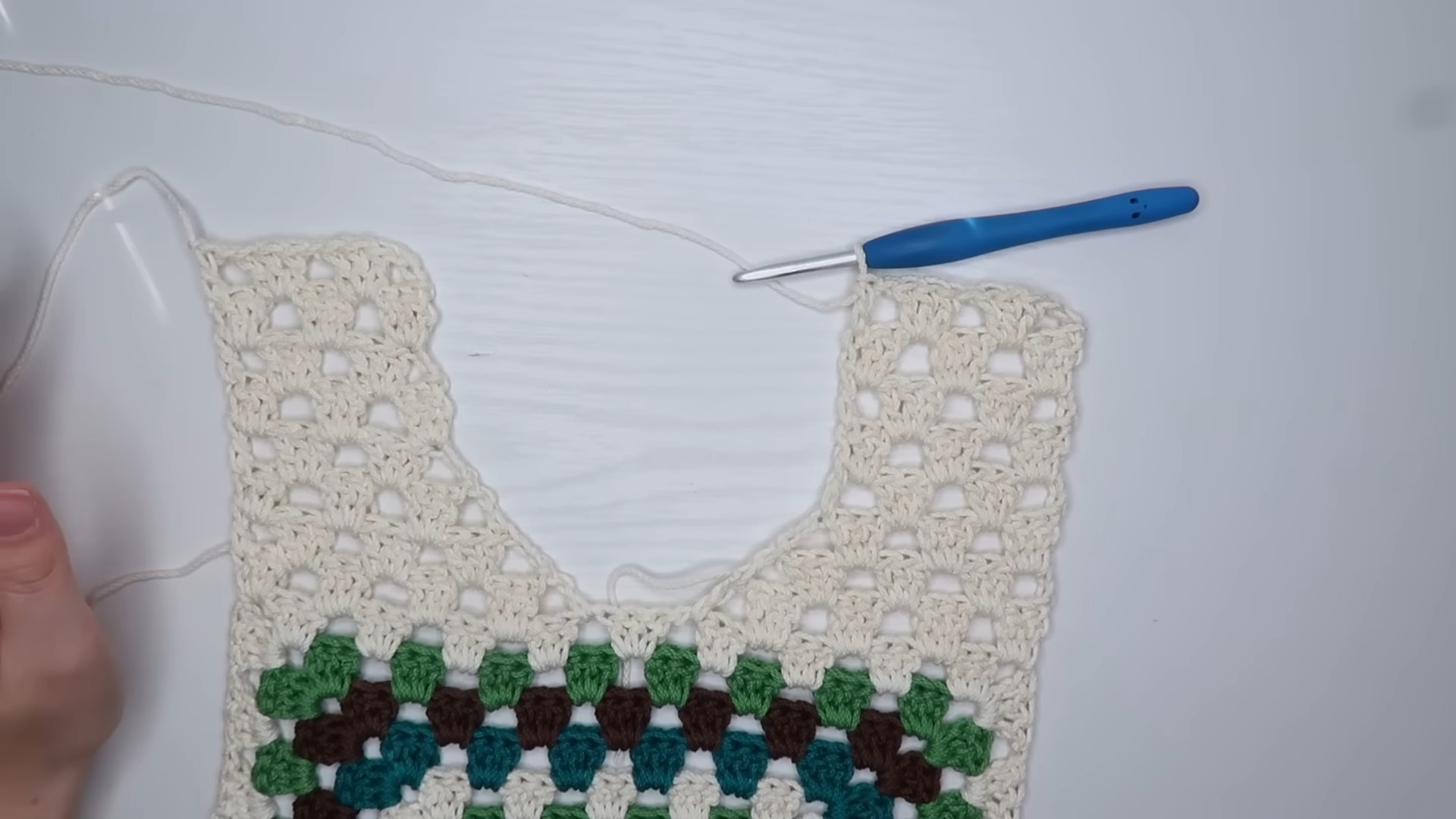 Crochet Granny Square Vest Customizable Pattern