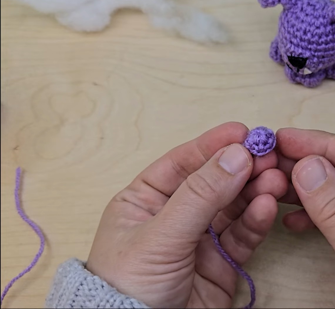 Crochet Mini Halloween Dog Keychain – Festive Decoration