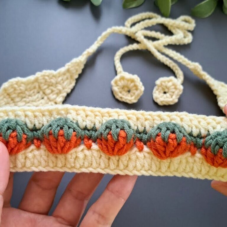 Crochet Strawberry Headband Pattern for Stylish Accessory