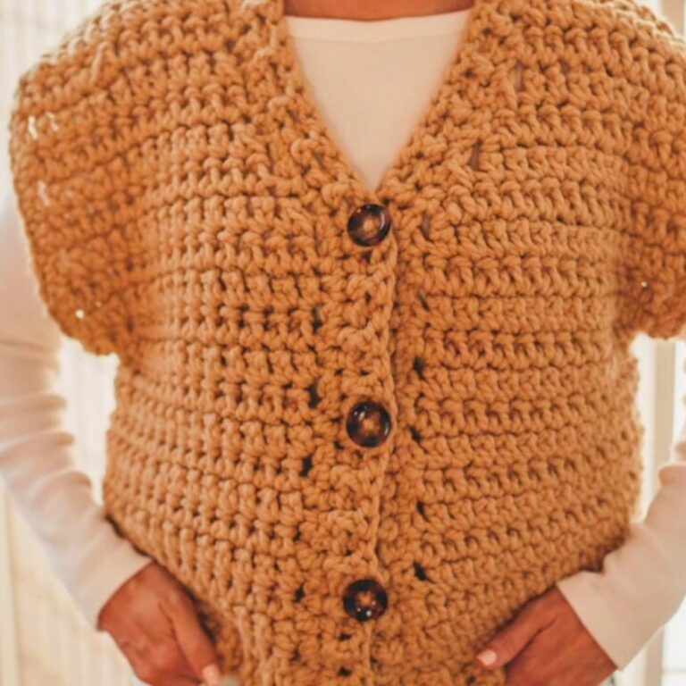 How to Crochet the Oversized Canvas Vest
