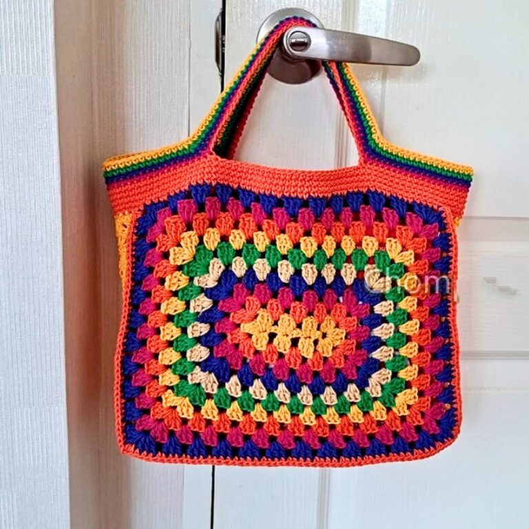 Crochet Granny Square Bag Tutorial – Fun and Functional Design