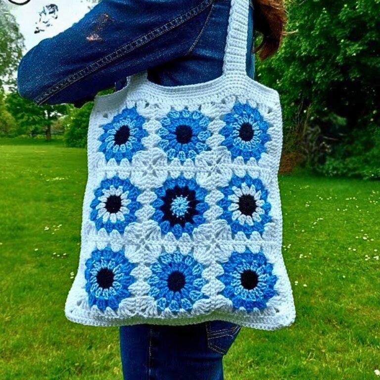Crochet Granny Square Tote Bag Tutorial for Beginners & Experts
