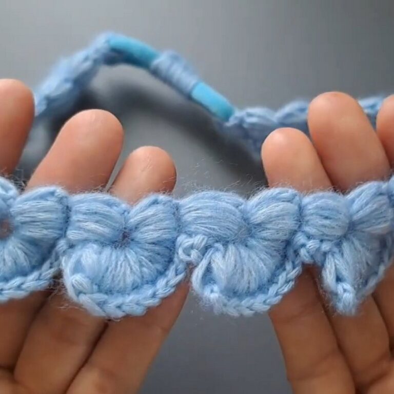 Crochet Headband with Hair Elastic - Handmade Accessory Pattern