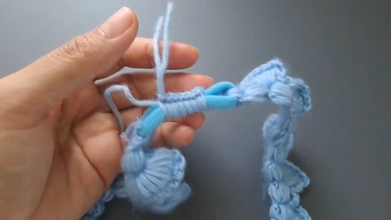 Crochet Headband with Hair Elastic - Handmade Accessory Pattern