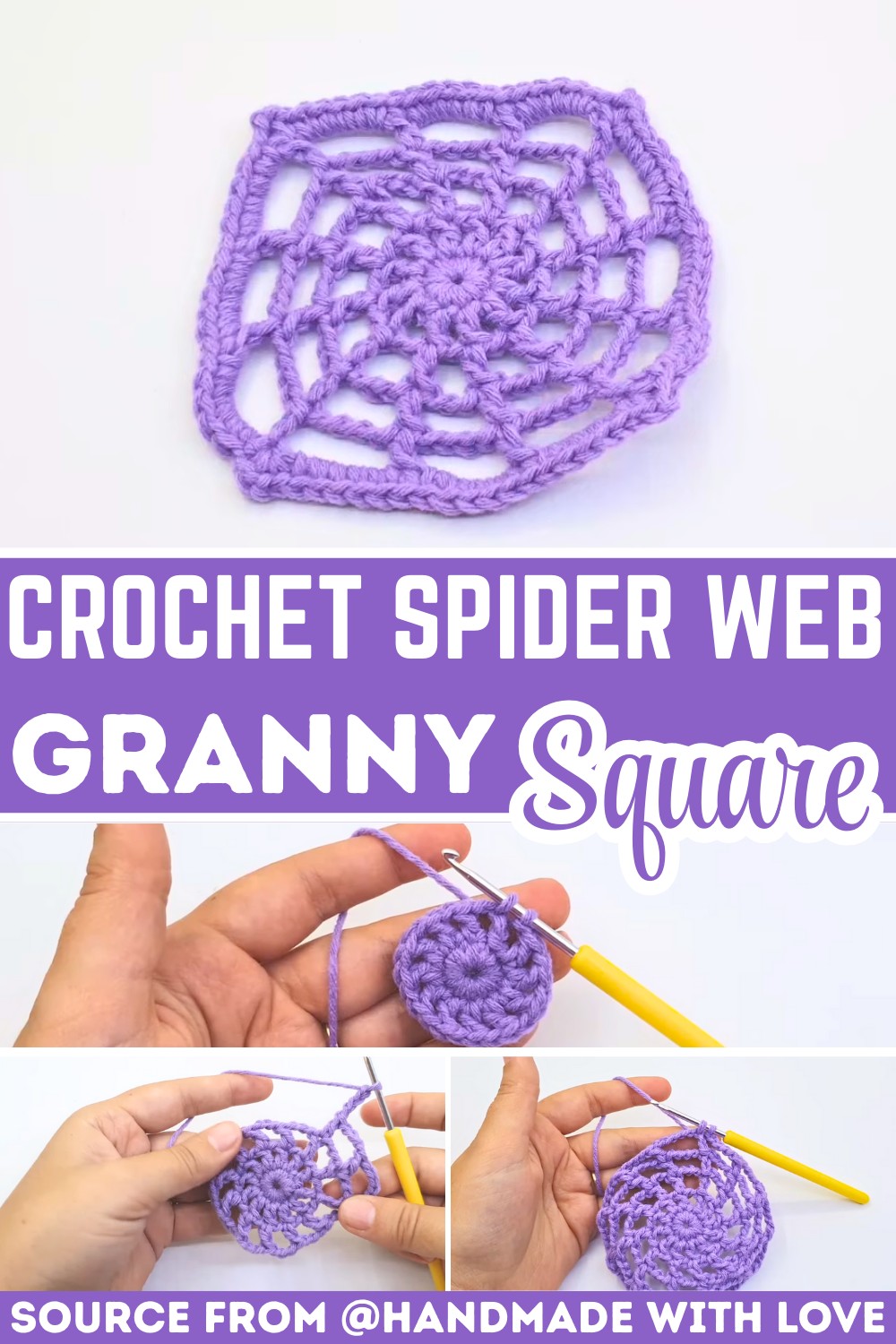 Learn to Crochet the Stunning Spider Web Granny Square for Thanksgiving Projects