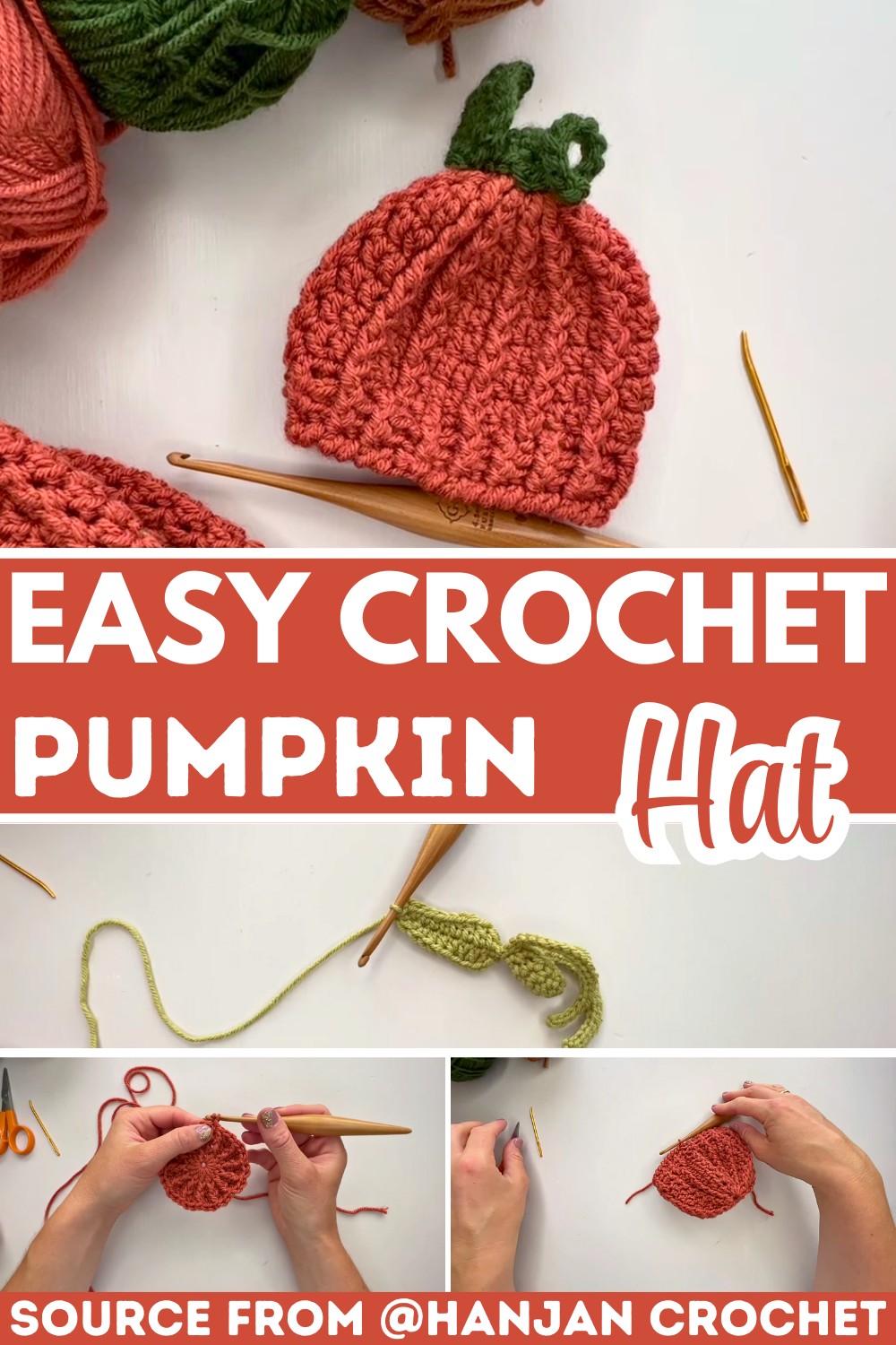 Crochet Pumpkin Hat Tutorial – Cute, Festive & Customizable