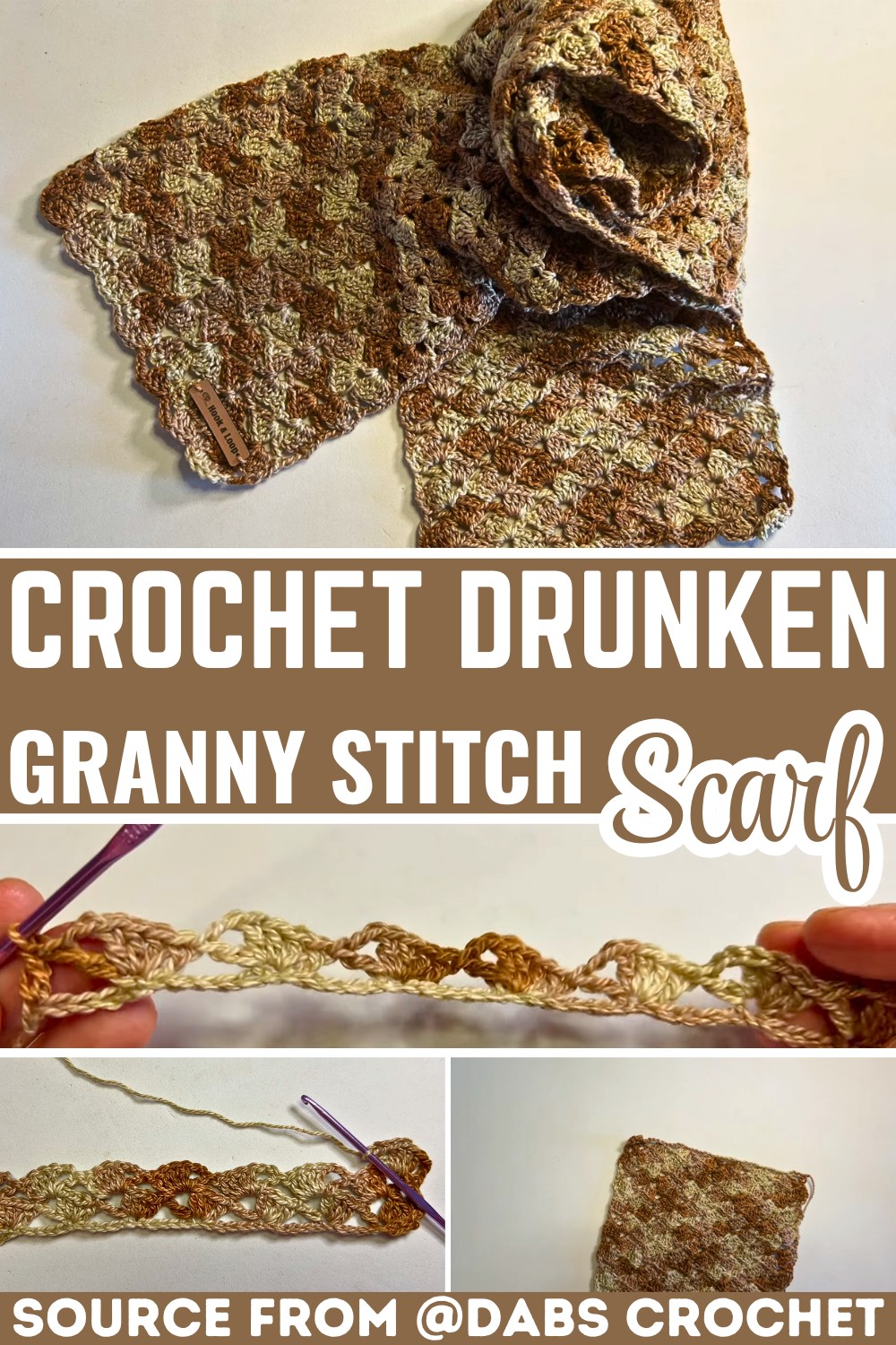 How to Crochet a Stunning Drunken Granny Stitch Scarf