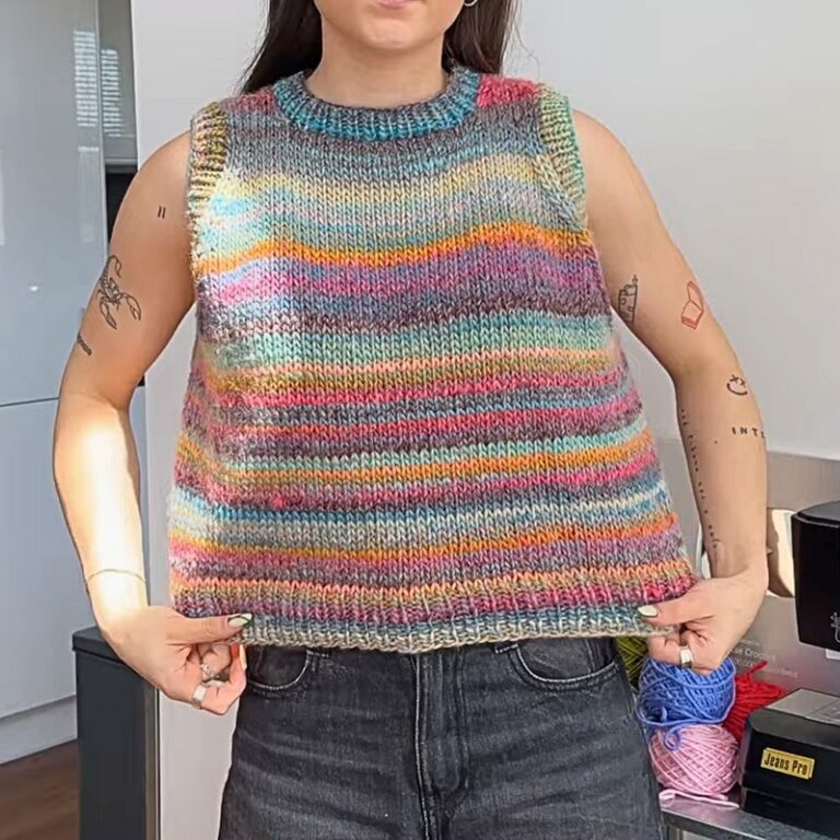 How to Knit a Stylish and Easy Sweater Vest – Step-by-Step Tutorial