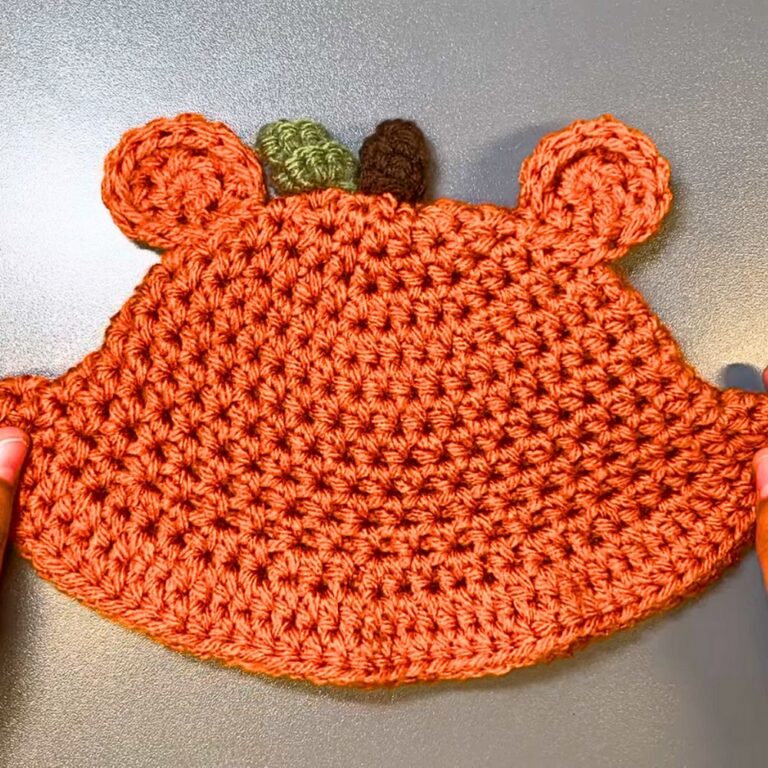 Cozy & Adorable Crochet Pumpkin Bear Bucket Hat Tutorial for Fall