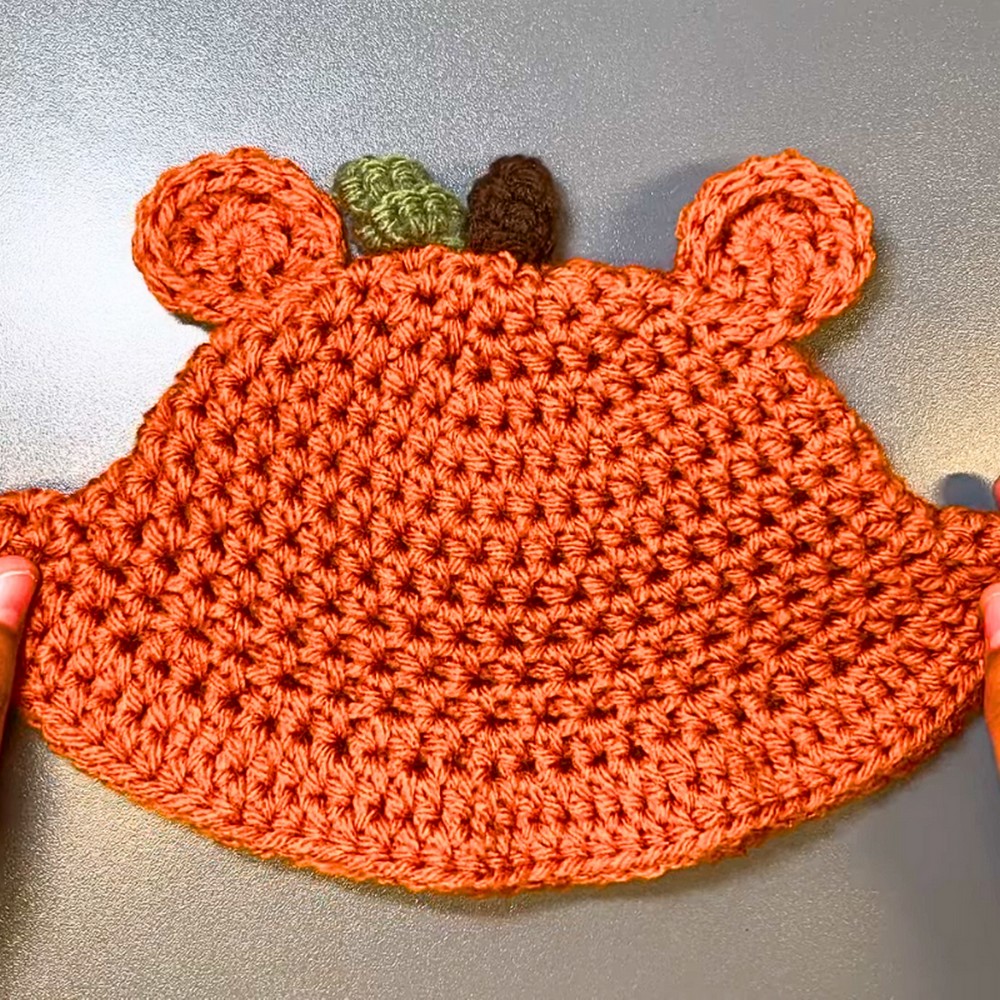 Cozy & Adorable Crochet Pumpkin Bear Bucket Hat Tutorial for Fall