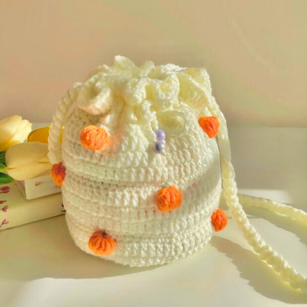 Festive Crochet Pumpkin Pouch Tutorial – Thanksgiving Decor and Gift Bag