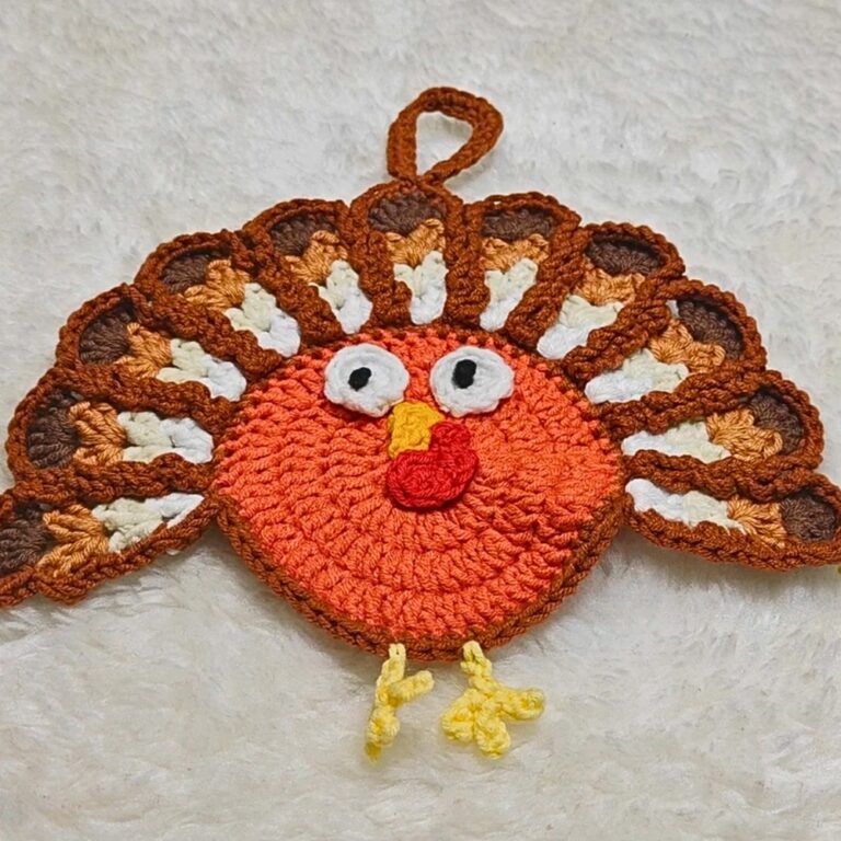 How to Make a Charming Crochet Turkey Hotpad for Your Kitchen