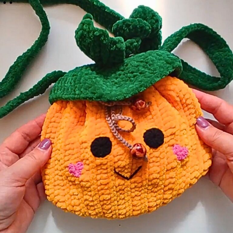 Crochet Pumpkin Shoulder Bag – Stylish, Durable, and Handmade Pattern
