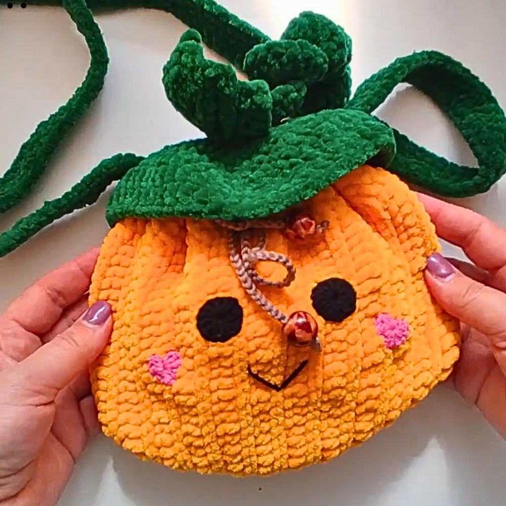 Crochet Pumpkin Shoulder Bag – Stylish, Durable, and Handmade Pattern