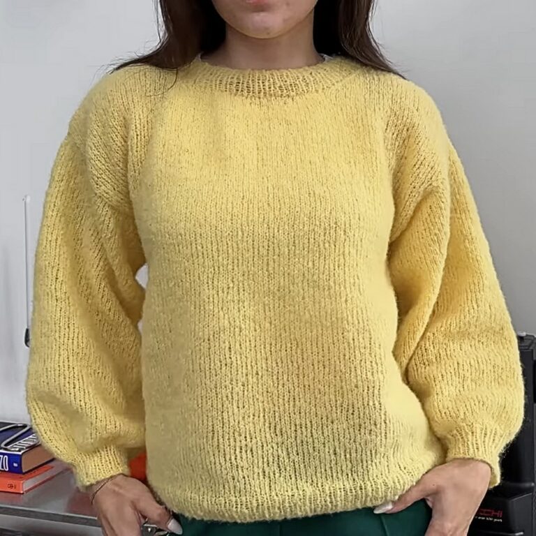 Beginner-Friendly Knit Sweater Tutorial - Simple, Customized, and Stylish