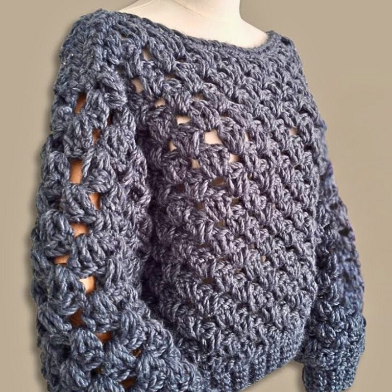 Crochet Granny Stitch Sweater Pattern for a Stylish and Functional Handmade Creation