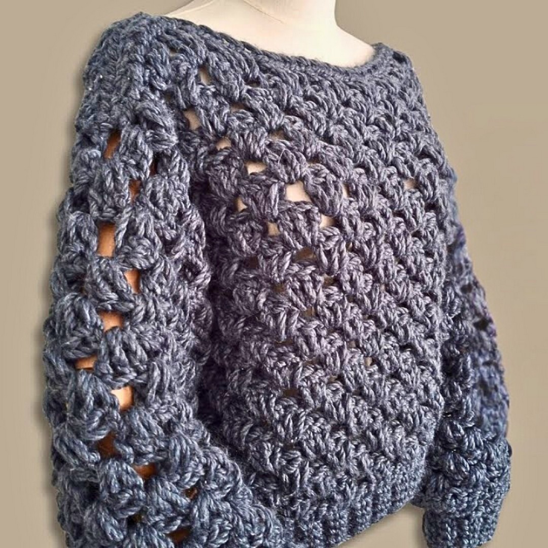 Crochet Granny Stitch Sweater Pattern for a Stylish and Functional Handmade Creation