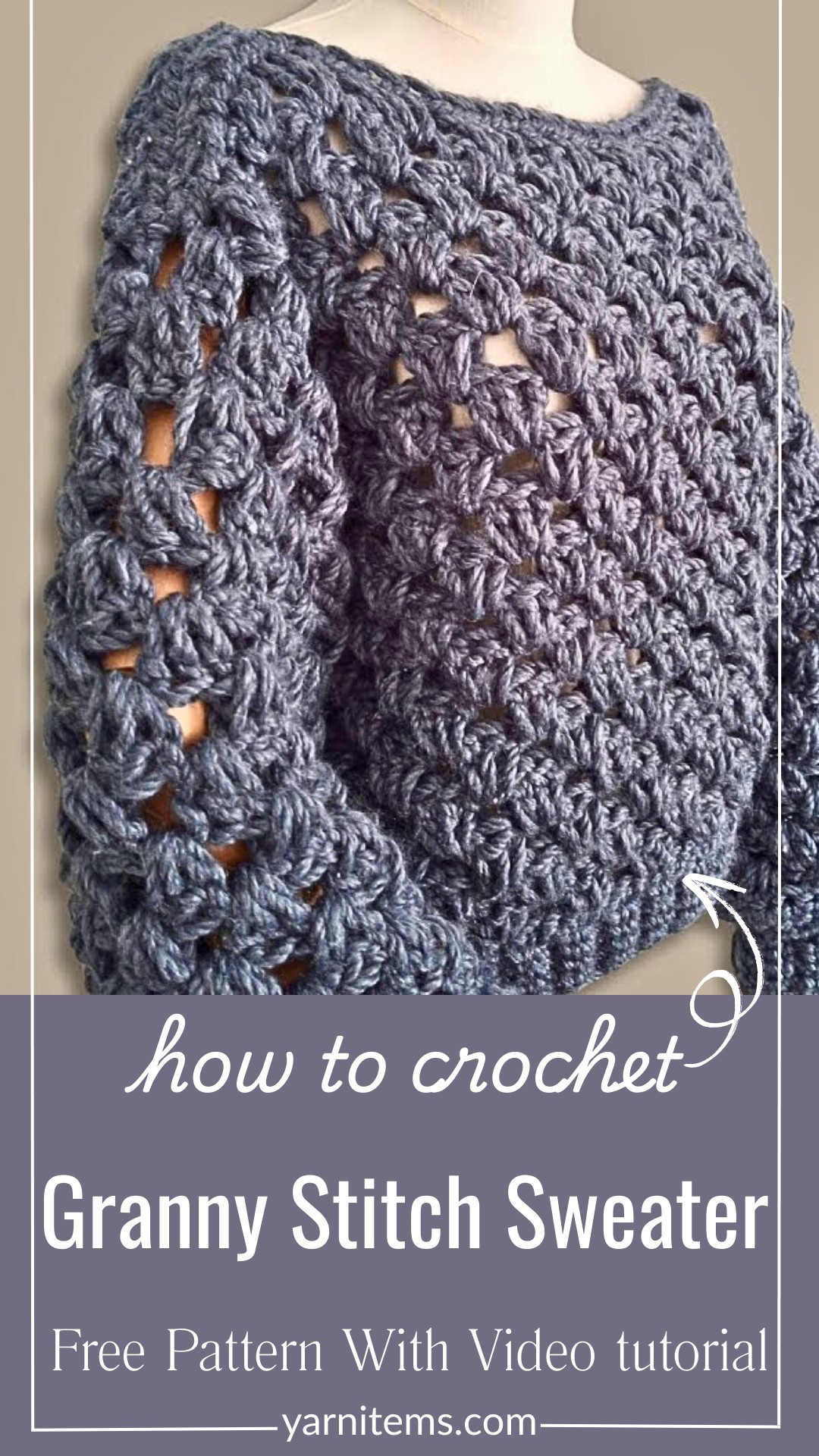 Crochet Granny Stitch Sweater Pattern for a Stylish and Functional Handmade Creation