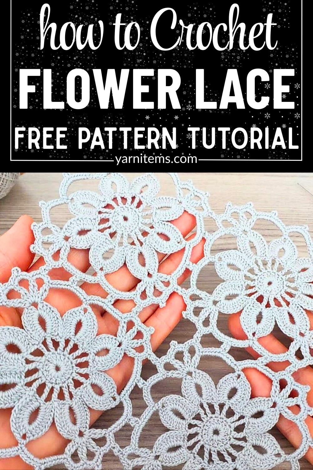 Crochet Joined Flower Lace Pattern for Stylish Creations