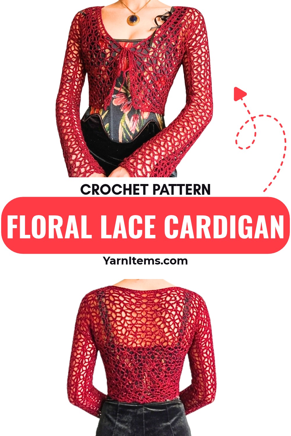 Crochet a Gorgeous Floral Lace Cardigan – Tutorial for Beginners and Beyond