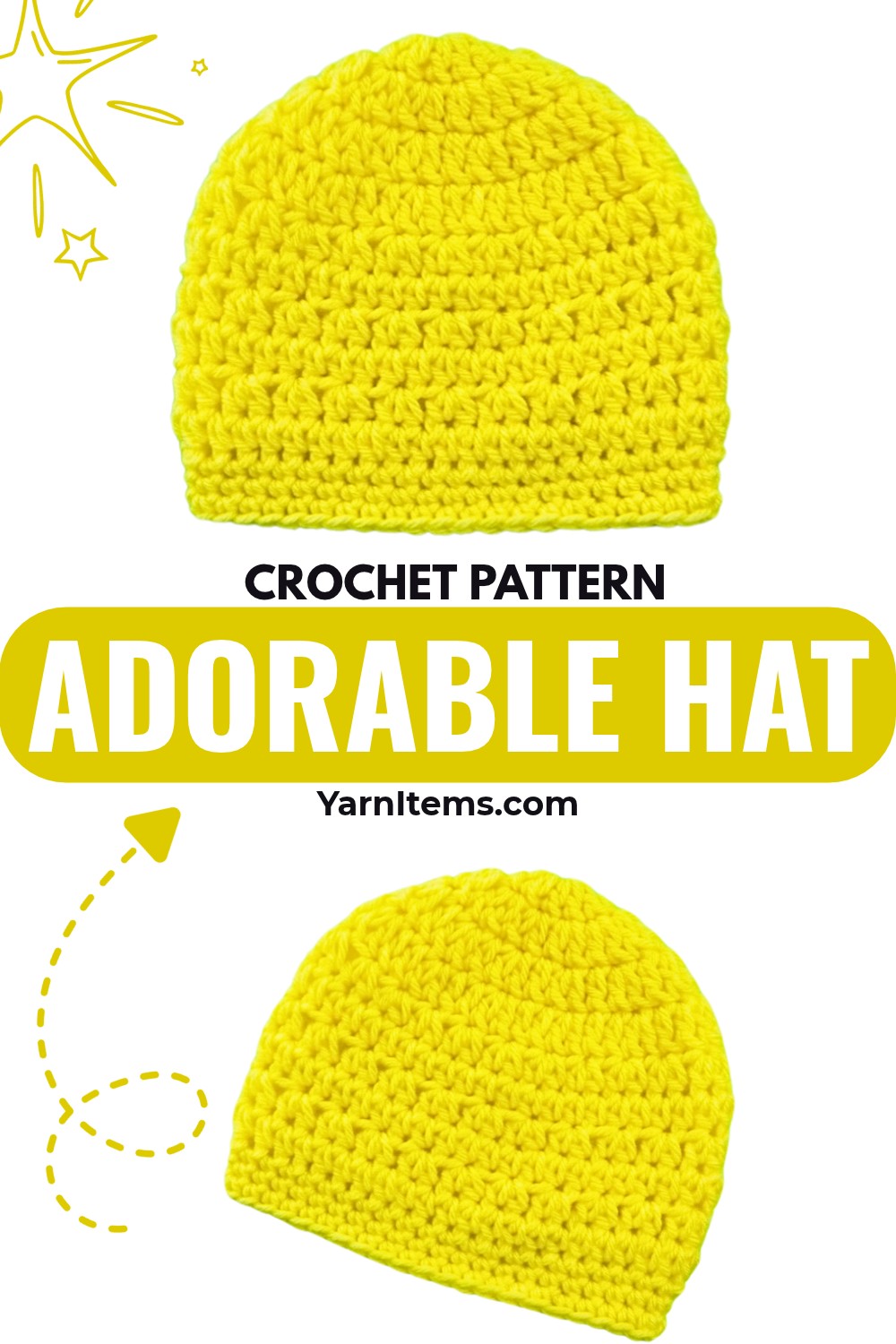 Easy Crochet Baby Hat Tutorial: Adorable Hat for 0-3 Months