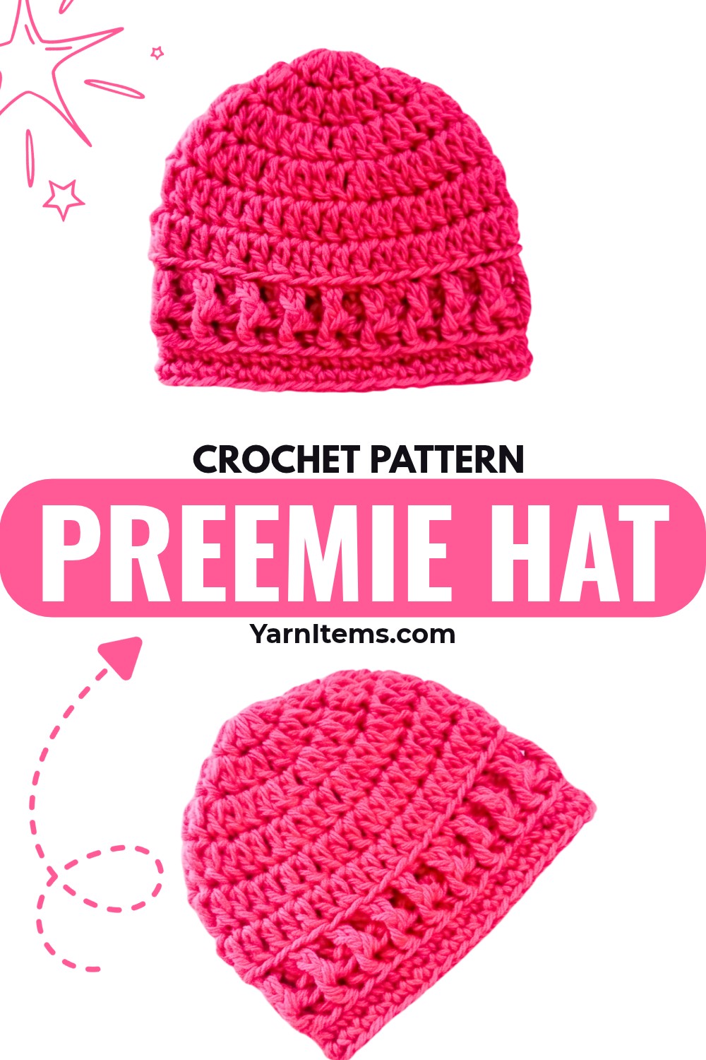 Easy Crochet Preemie Hat Tutorial: Elegant and Comfortable for Newborns