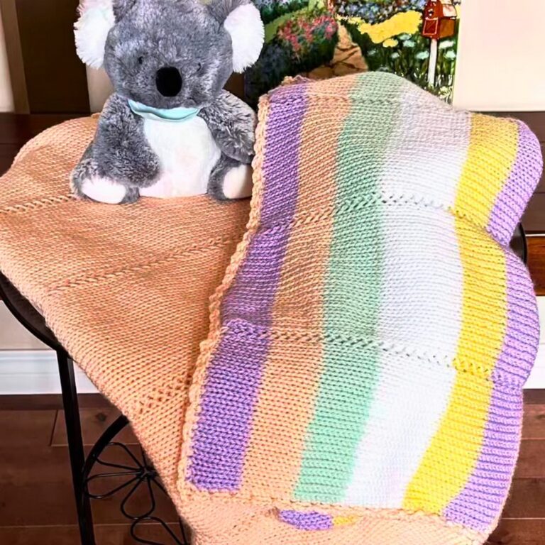 Lightweight Sensational Stripes Baby Blanket for Gifting