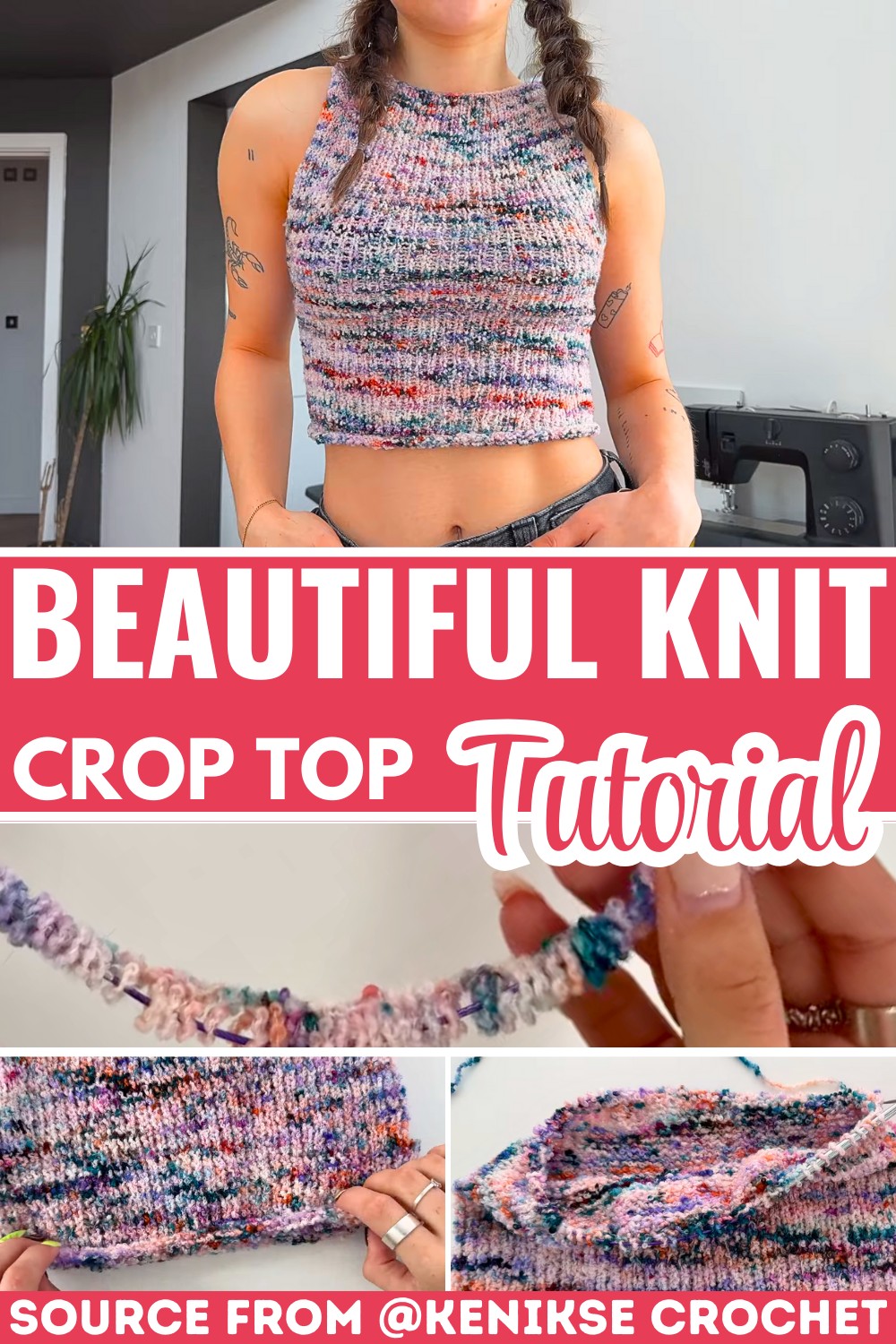 Easy and Stylish Beginner-Friendly Knit Crop Top Tutorial