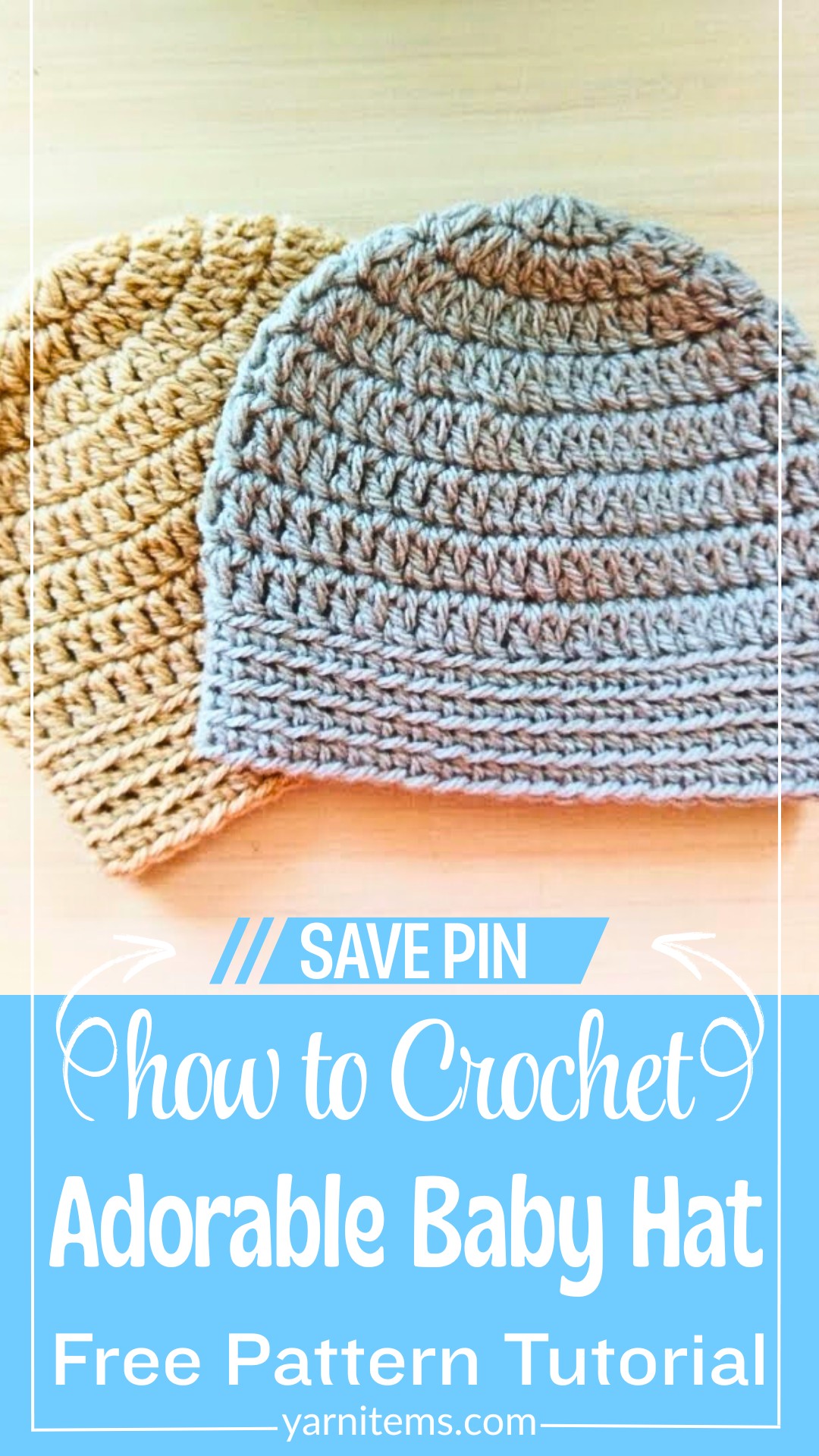 How To Crochet An Easy And Adorable Baby Hat For Newborns (Step-by-step Tutorial)