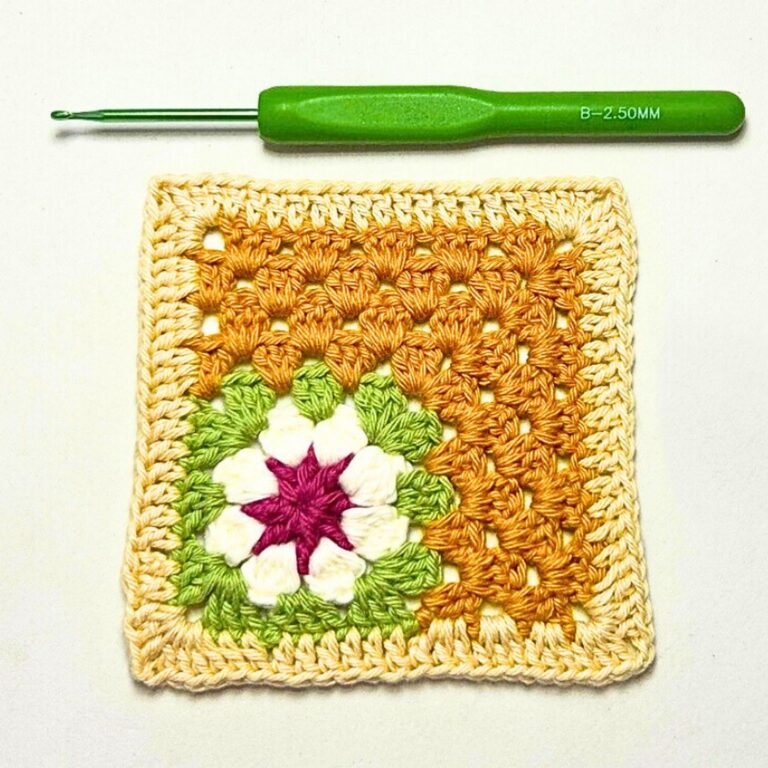 How to Crochet Mitered Flower Granny Square for Gorgeous, Versatile Designs