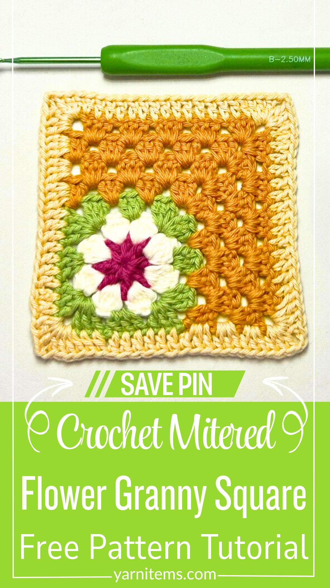 How to Crochet Mitered Flower Granny Square for Gorgeous, Versatile Designs