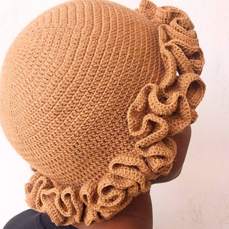 How To Crochet A Lightweight And Stylish Ruffle Hat