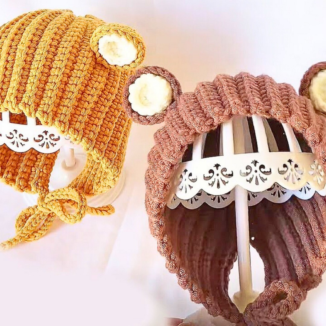 How to Make a Crochet Bear Hat with Ears for All Sizes