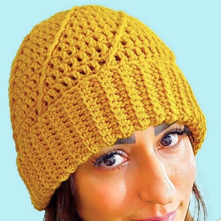 Spiral Crochet Beanie Hat Pattern with Stunning Texture and Comfort