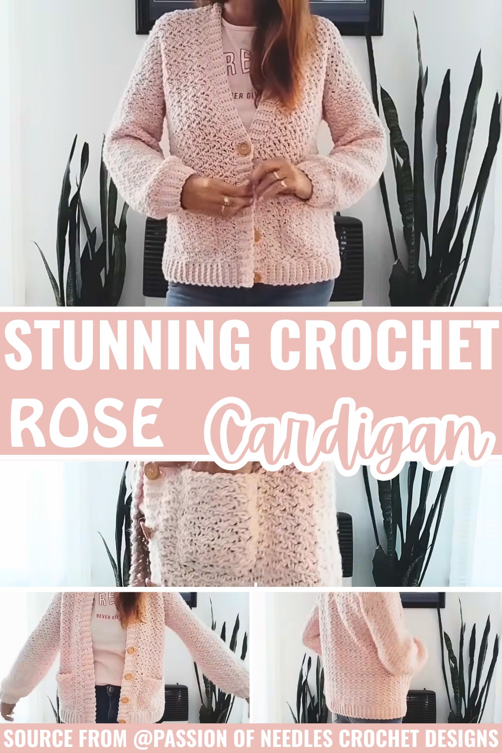 Stunning Crochet ROSE Cardigan with Step-by-Step Instructions