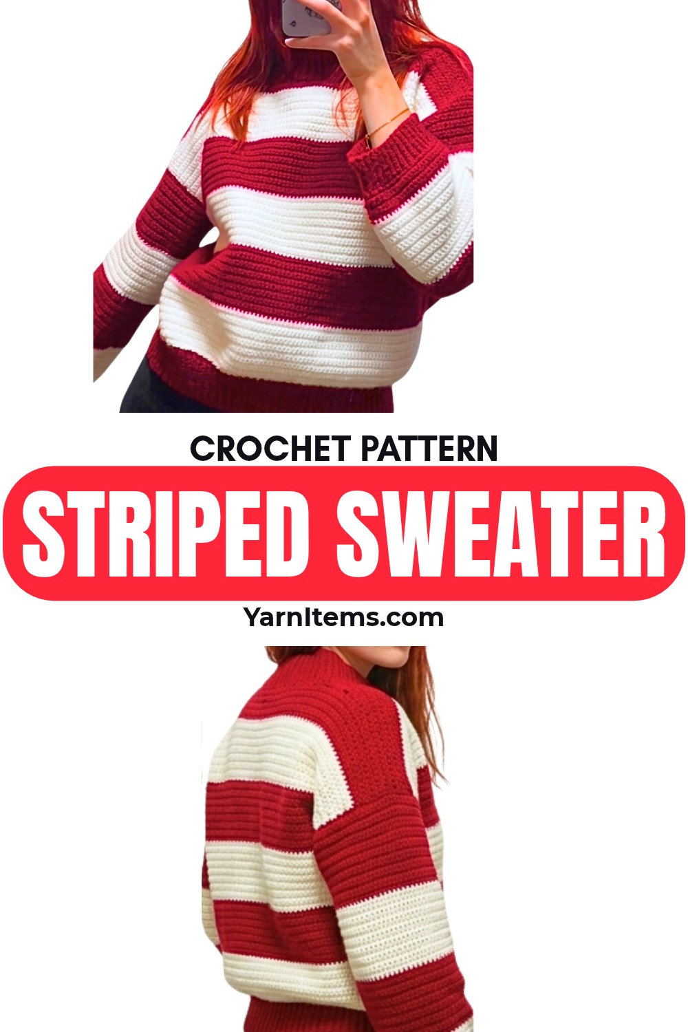 Stylish and Versatile Crochet Striped Sweater Pattern