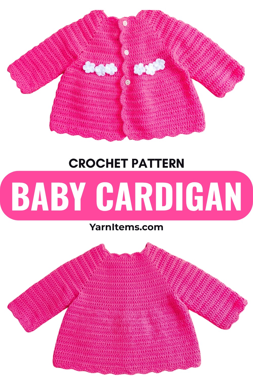 Crochet Cozy Baby Cardigan Pattern