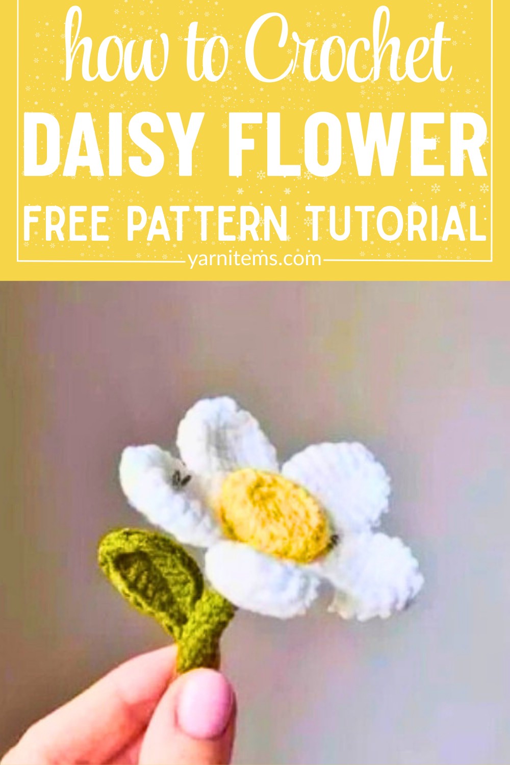 Crochet Daisy Flower Pattern - Elegant Handmade Decoration