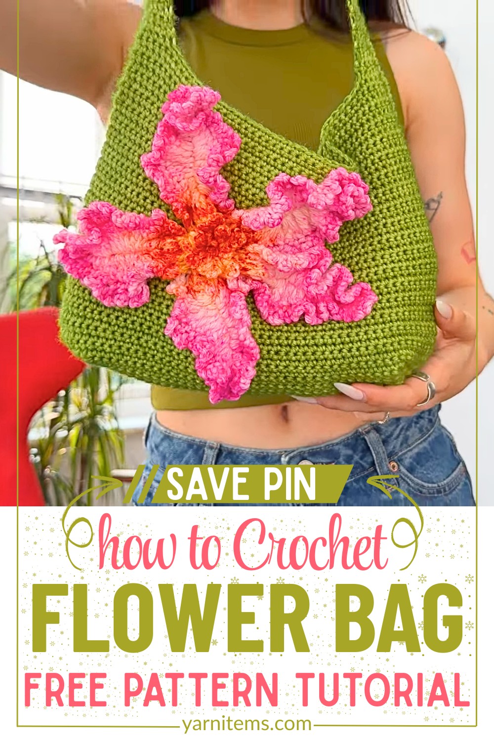 Crochet Flower Bag for Stylish Handmade Accessory
