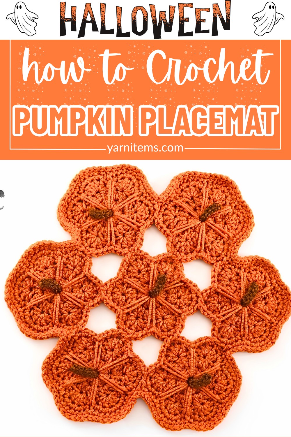 Crochet Pumpkin Placemat Doily Tutorial – Festive Thanksgiving Table Décor