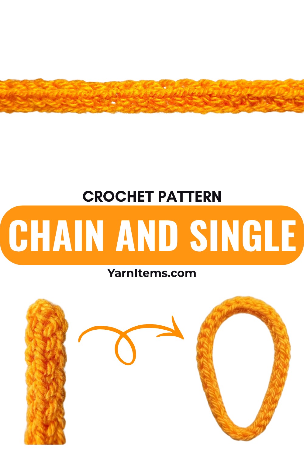 Easy Chain and Single Crochet Pattern for Absolute Beginners