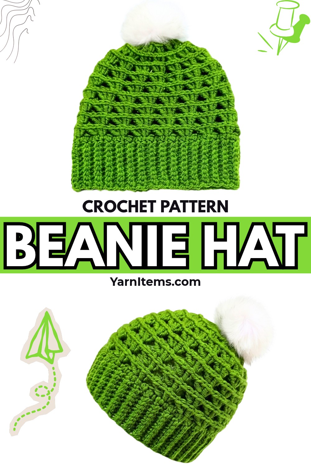 Easy Crochet Beanie Hat Pattern – Modern, Customizable & Stylish