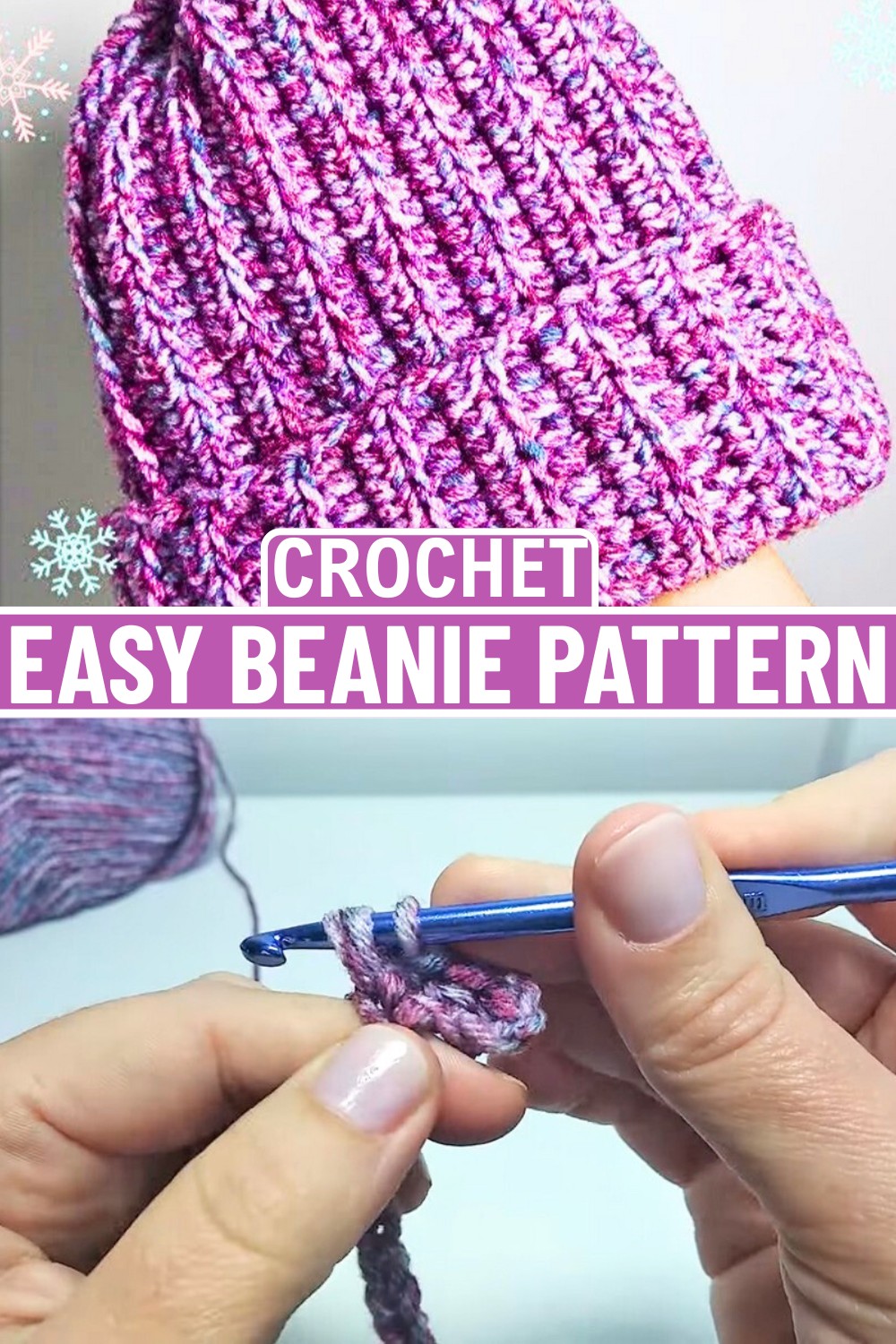 Crochet Beanie Tutorial for Beginners With Stylish Design - Yarn Items