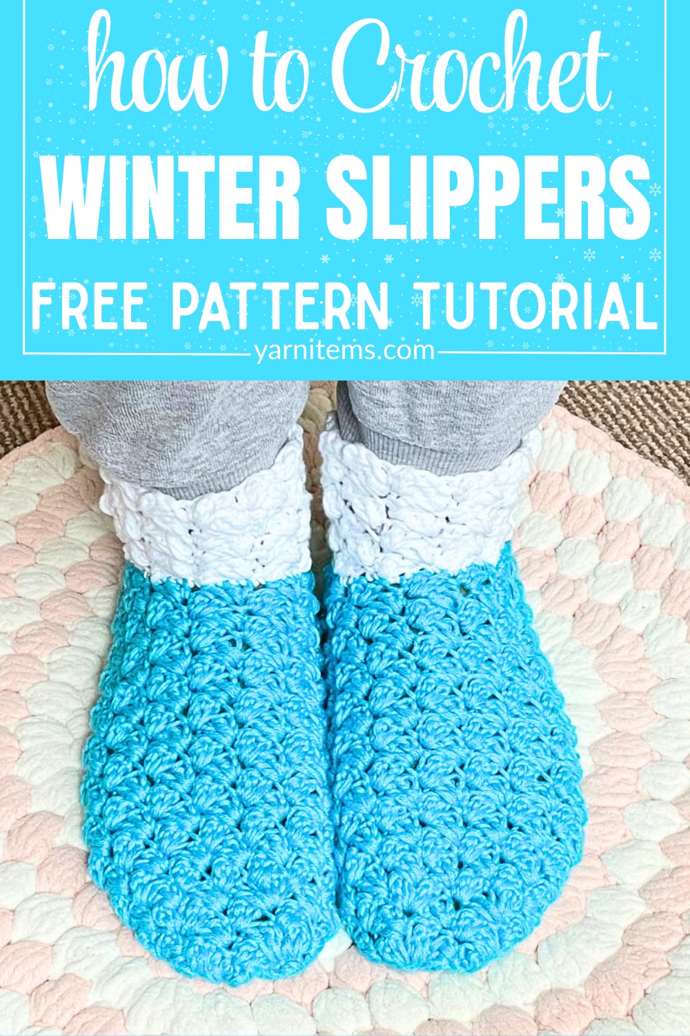 Easy Crochet Winter Slippers – Warm and Stylish