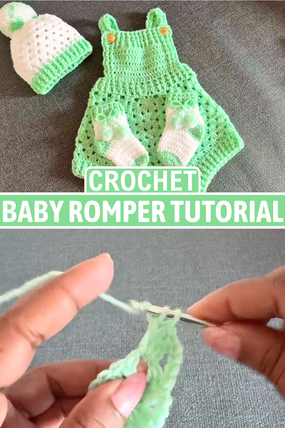 Crochet Baby Romper Tutorial