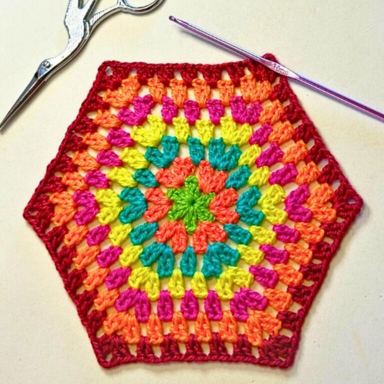 Crochet Granny Hexagon Pattern