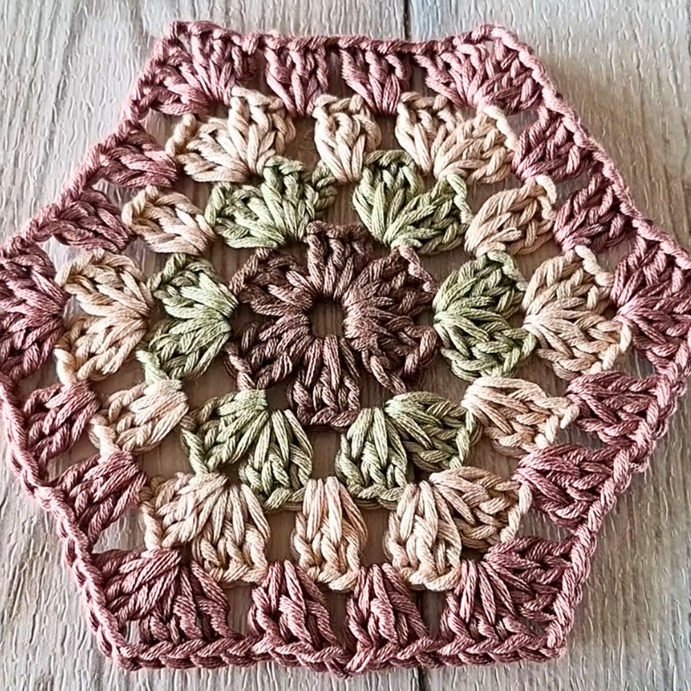 Crochet Hexagon Granny Square