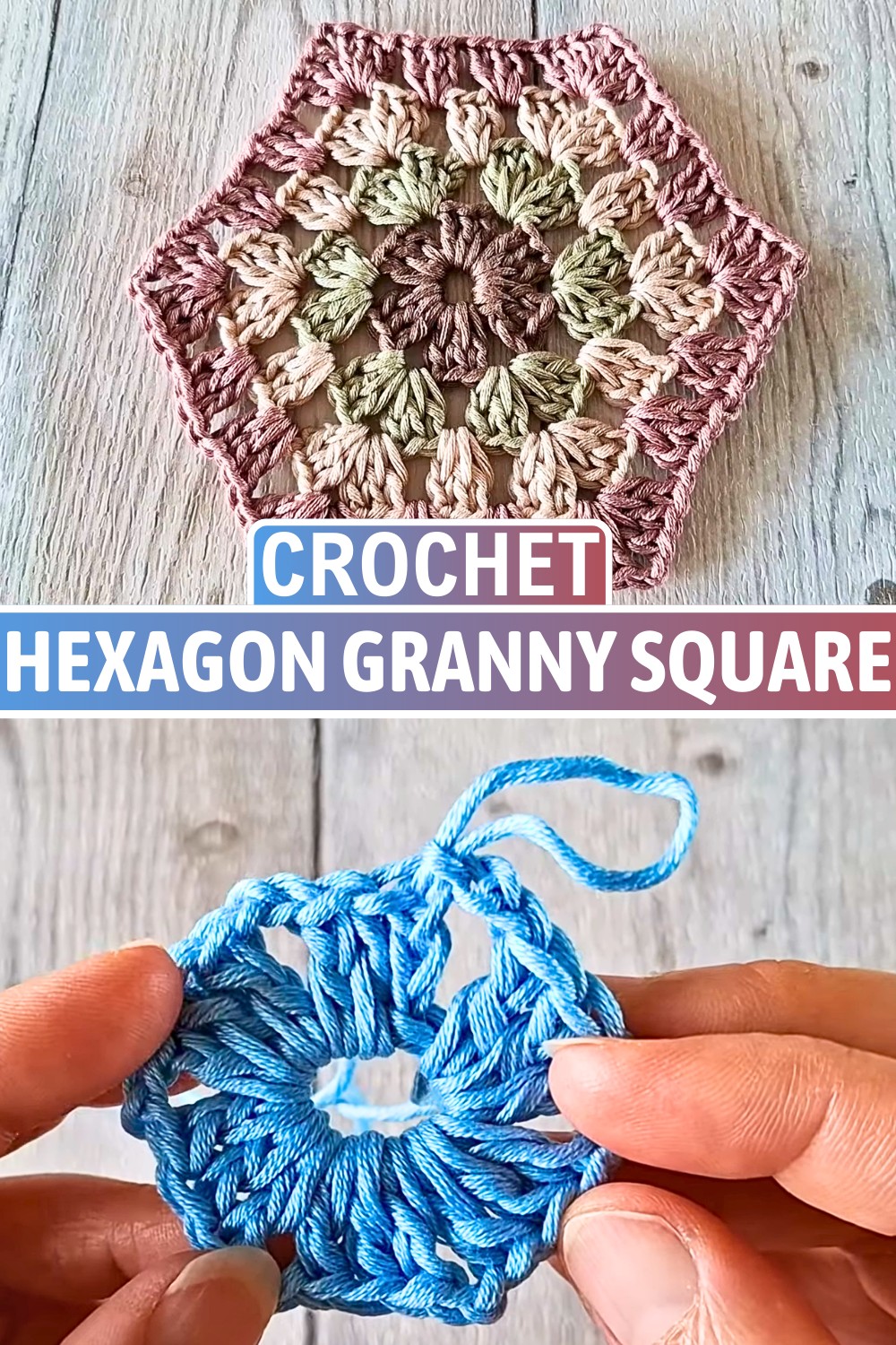 Crochet Hexagon Granny Square