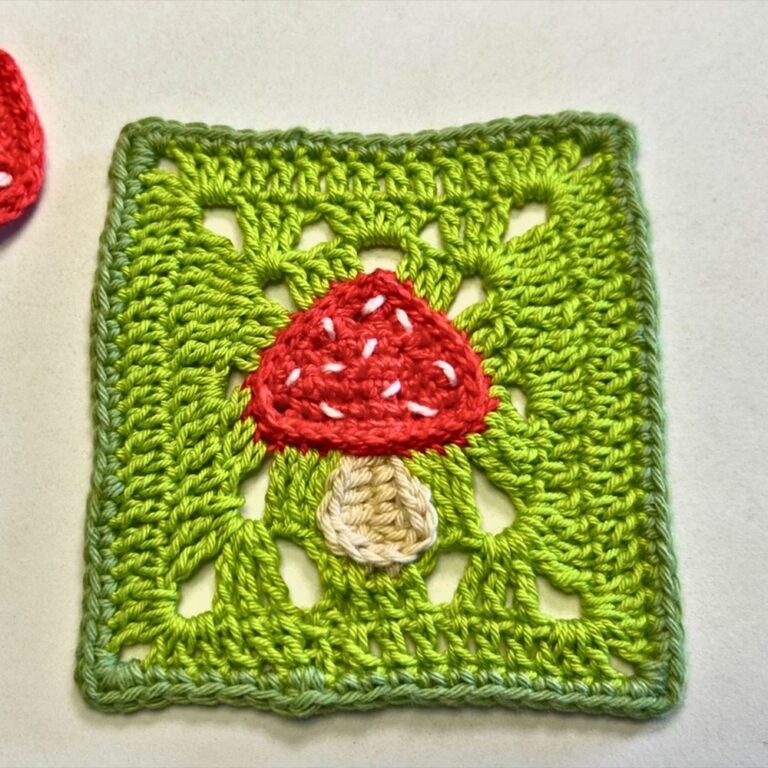 Crochet Mushroom Square